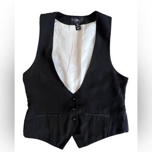 H&M Black Vest Sz 4